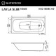 Акриловая ванна Whitecross Layla Slim 180x80 0122.180080.100.NANO.GL с гидромассажем