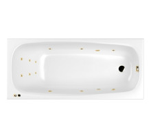 Акриловая ванна Whitecross Layla Slim 180x80 0122.180080.100.LINE.GL с гидромассажем