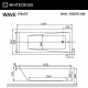 Акриловая ванна Whitecross Wave 170x75 0101.170075.100 без гидромассажа