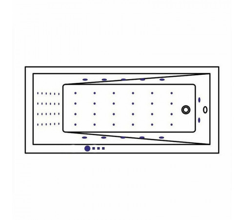 Акриловая ванна Whitecross Wave 160x80 0101.160080.100.NANO.GL с гидромассажем