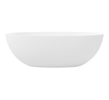 Ванна из искусственного камня Whitecross Diamond 170x87 0201.170087.200 Белая матовая без гидромассажа