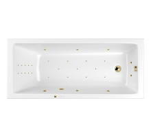 Акриловая ванна Whitecross Wave Slim 160x70 0111.160070.100.ULTRANANO.GL с гидромассажем