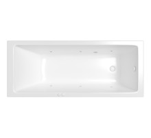 Акриловая ванна Whitecross Wave Slim 160x70 0111.160070.100.SOFT.WH с гидромассажем