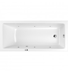 Акриловая ванна Whitecross Wave Slim 160x80 0111.160080.100.SOFT.CR с гидромассажем