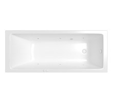 Акриловая ванна Whitecross Wave Slim 160x80 0111.160080.100.SOFT.WH с гидромассажем
