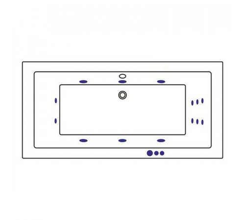 Акриловая ванна Whitecross Savia Duo 170x80 0103.170080.100.SMART.BR с гидромассажем