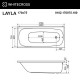 Акриловая ванна Whitecross Layla 170x75 0102.170075.100.SOFT.GL с гидромассажем