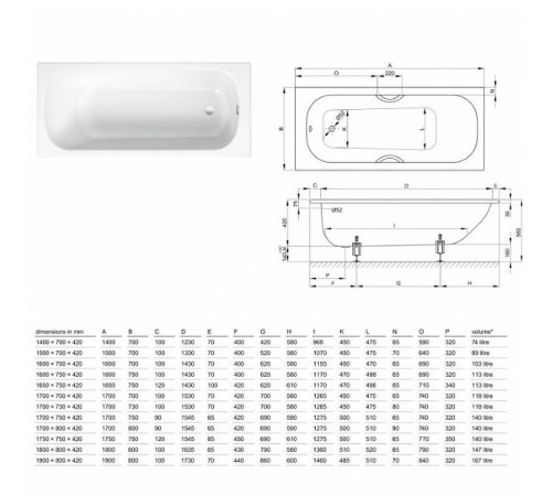 Стальная ванна Bette Form 180х80 2950-000 AD без антискользящего покрытия