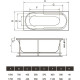 Акриловая ванна Relisan Eco Plus Прага 150x70 Гл000022032 без гидромассажа