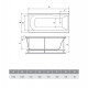 Акриловая ванна Relisan Eco Plus Темза 190х100 Гл000025013 без гидромассажа