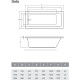 Акриловая ванна Relisan Stella 170x70 Гл000026028 без гидромассажа