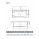 Акриловая ванна Relisan Daria 150x70 Гл000008875 без гидромассажа