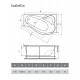 Акриловая ванна Relisan Isabella 170х90 R Гл000010530 без гидромассажа