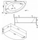 Акриловая ванна Bas Лагуна 170x110 L В 00019 без гидромассажа