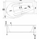Акриловая ванна Bas Капри 170x95 L В 00015 без гидромассажа