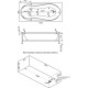 Акриловая ванна Bas Ямайка 180x80 В 00044 без гидромассажа