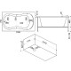Акриловая ванна Bas Кэмерон 120x70 В 00018 без гидромассажа