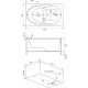 Акриловая ванна Bas Рио 120x70 без гидромассажа
