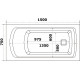 Акриловая ванна Bas Аякс 150x75 В 00128 без гидромассажа