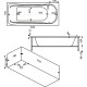 Акриловая ванна Bas Бриз 150x75 В 00006 без гидромассажа