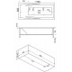 Акриловая ванна Bas Эвита 180x85 В 00043 без гидромассажа
