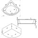 Акриловая ванна Bas Риола 135x135 В 00030 без гидромассажа