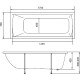 Акриловая ванна STWORKI Эстерсунд 175x70 без гидромассажа
