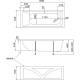 Акриловая ванна STWORKI Эстерсунд 165x70 без гидромассажа