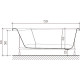 Акриловая ванна STWORKI Нюборг 150x75 без гидромассажа