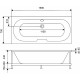 Акриловая ванна STWORKI Ольтен 170x70 без гидромассажа