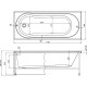 Акриловая ванна STWORKI Хельсинки 170x70 292219 без гидромассажа