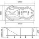 Акриловая ванна 1MarKa Taormina 180x90 01та1890 без гидромассажа