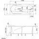 Акриловая ванна 1MarKa Medea 150x70 01ме1570 без гидромассажа