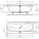 Акриловая ванна Ideal Standard I.Life Duo 170x75 2в1 NT476367 без гидромассажа, с ножками