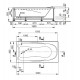 Акриловая ванна Veedi Una 180х80 13118080 без гидромассажа