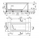 Акриловая ванна Veedi Anica 170х70 13017070 без гидромассажа